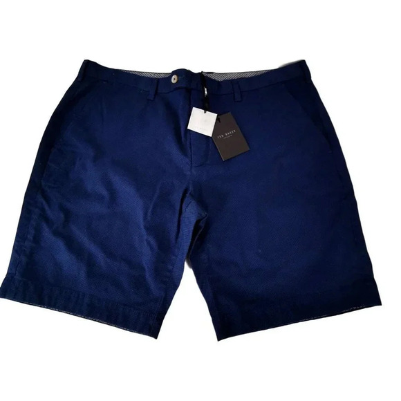 Ted Baker  Mens Shorts Navy Blue with Dot New Tags - Picture 1 of 6